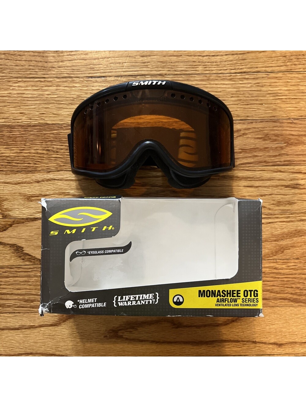 Smith Monashee OTG Airflow Series Large Fit RL062510 Lens Tint Gold MN3LBK10